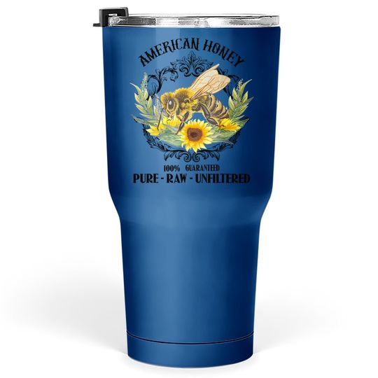 Discover American Honey Bee Funny Beekeeping Gift For Beekeeper Tumbler 30 Oz