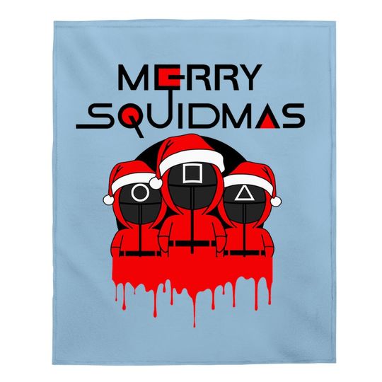 Discover Merry Squidmas Christmas Baby Blankets