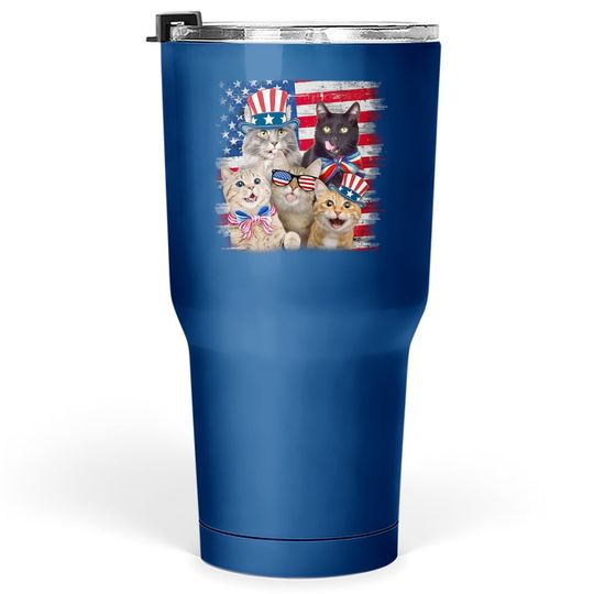 Discover Meowica Cat Freedom Day Tumbler 30 Oz