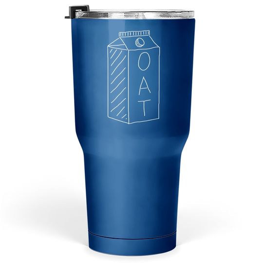 Discover Minimal Cartoon Oat Milk Apparel / Vegan & Vegetarian Tumbler 30 Oz