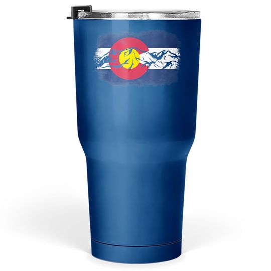Discover Colorado Mountain Love Colorado Flag Tumbler 30 Oz