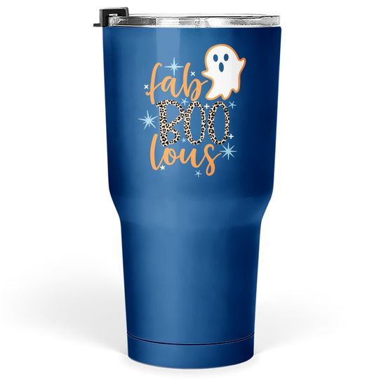 Discover Halloween Fab Boo Lous Leopard Ghost Tumbler 30 Oz