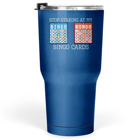Discover Bingo Humor Lucky Cards Sarcasm Tumbler 30 Oz