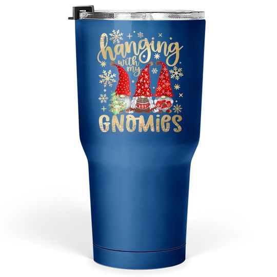 Discover Hanging With My Gnomies Santa Gnome Christmas Pajama Tumbler 30 Oz