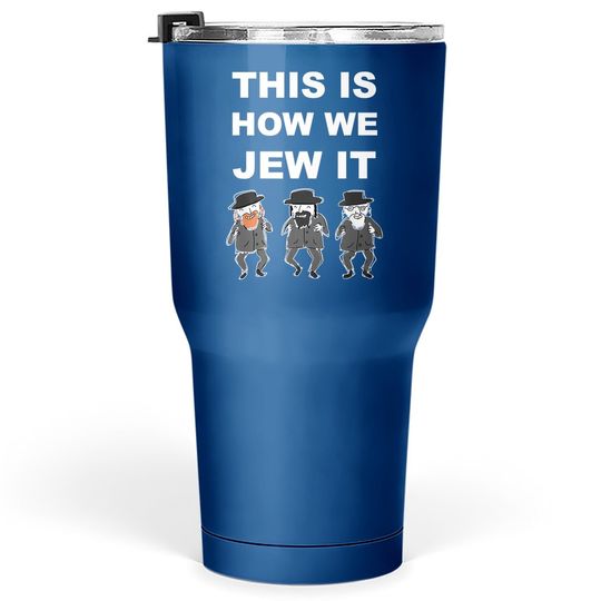 Discover Funny Jewish Hanukkah 30 Oz Tumbler - Hebrew Quote