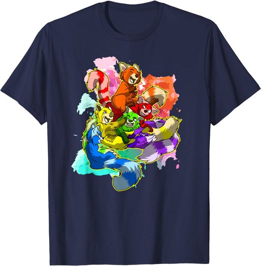 Discover Furry Knot T-Shirt Rainbow Foxy Fox