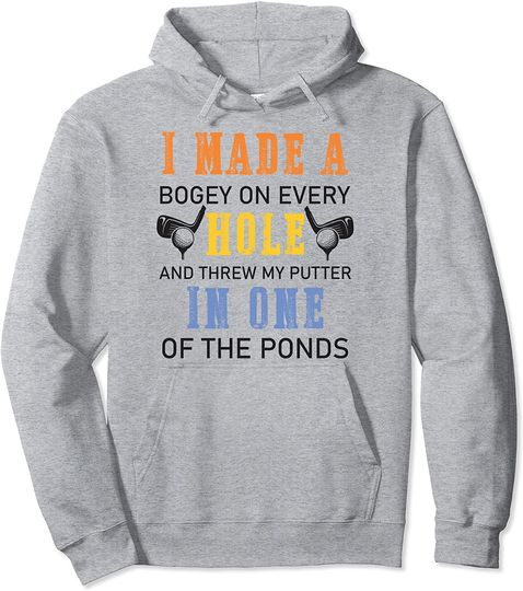 Discover Bogey hole putter Golf funny gag gift for men women kids Pullover Hoodie