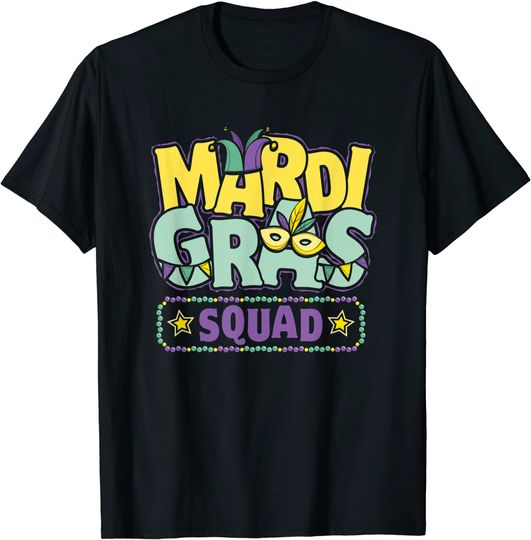 Discover Mardi Gras Squad Parade Festival Mardi Gras T-Shirt