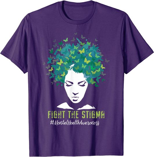 Discover Depression Merch T-Shirt Fight The Stigma