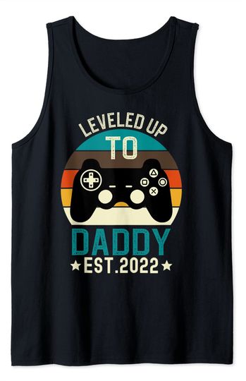 Discover Mens Leveled up to Daddy 2022 Promoted to Daddy Kink Tank Top