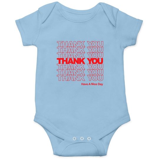 Discover Thank You Bag Onesie Onesie