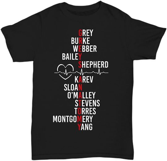 Discover Greys Anatomy T-shirt