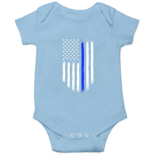 Discover Fantastic Onesie Thin Blue Line Usa Flag Patriotic Police Support Onesie
