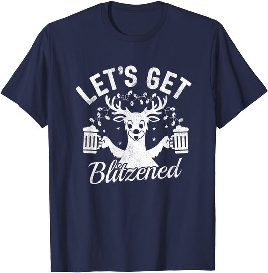 Discover Let's Get Blitzened Christmas T-Shirt