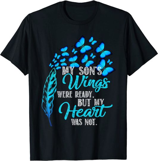 Discover My Son's wings were ready shirt, my Son guardian Angel shirt T-Shirt