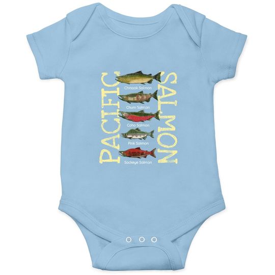 Discover Pacific Salmon Fishing Onesie