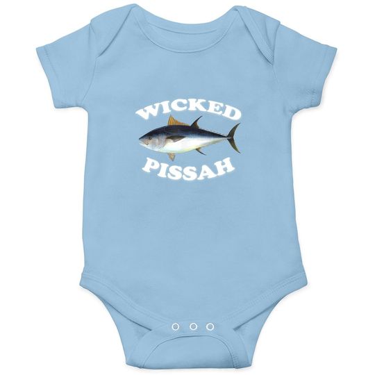 Discover Wicked Pissah Bluefin Tuna Illustration Fishing Angler Gear Onesie