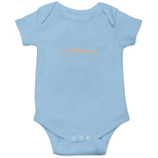 Discover Missouri Battleship Tech Drawing Onesie