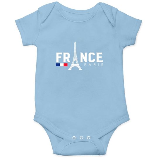 Discover Paris Eifel Tower French Flag Onesie