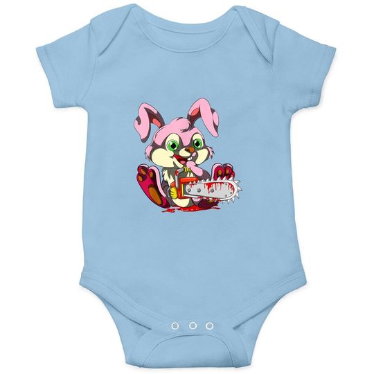 Discover Bloody Chainsaw Bunny Halloween Horror Rabbit Onesie