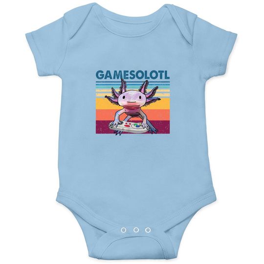 Discover Axolotl Fish Playing Video Game White Onesie