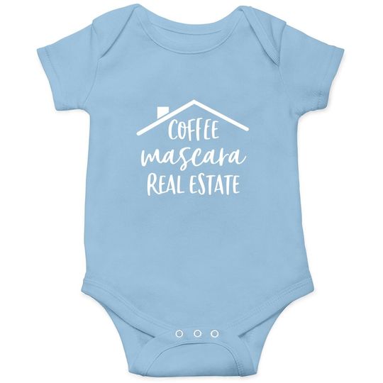 Discover Coffee Mascara Real Estate Onesie
