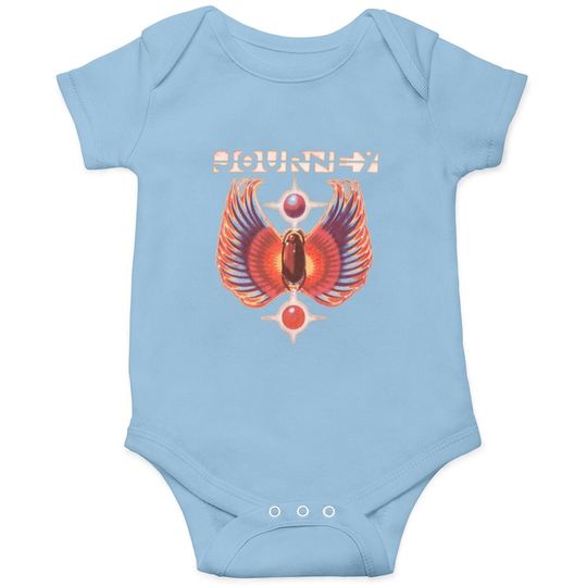 Discover Journey Rock Band Music Group Colored Wings Logo Onesie