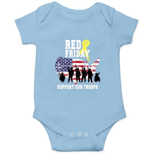Discover Red Friday Remember Everyone Deployed Military Onesie