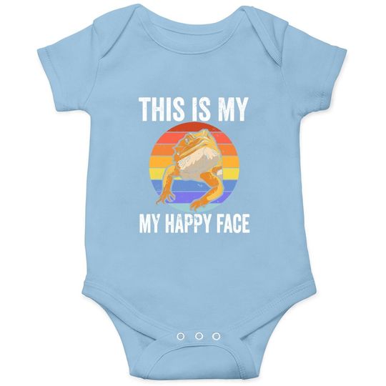 Discover This Is My Happy Face Bearded Dragon For A Reptiles Lover Onesie