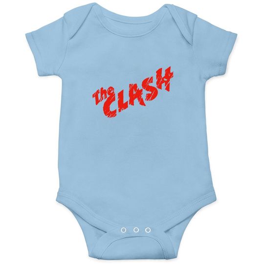 Discover The Clash Scratched Red Logo Onesie