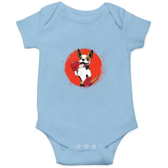 Discover Dog With Boxing Red Gloves Onesie