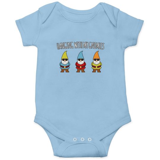 Discover Hanging With My Gnomies Funny Yard Garden Gnome Onesie Onesie