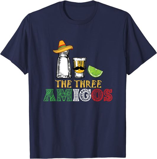 Discover The 3 Three Amigos T-shirt - salt, tequila & lime