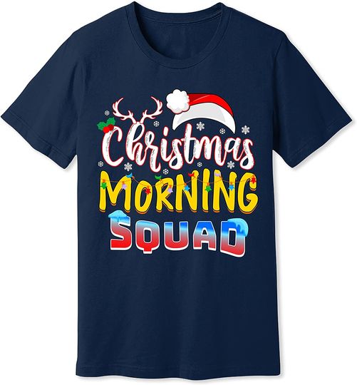 Discover Merry Christmas Tree Santa Claus Believe Family Xmas T-Shirt