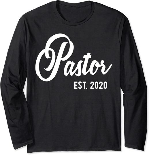 Discover Pastor est 2020 - Gift for New Pastors est. 2020 Long Sleeve