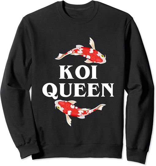 Discover Koi Queen Fish Japan Japanese Carp Nishikigoi Pond Breeder Sweatshirt