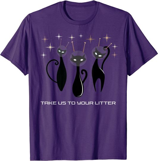 Discover Atomic Cat T-shirt MCM Atomic UFO Space Cat Mid Century Modern Fun