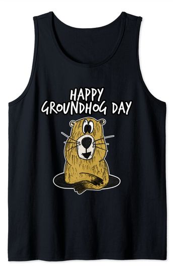 Discover Happy Groundhog Day 2022 Groundhogs February Animal Lover Tank Top