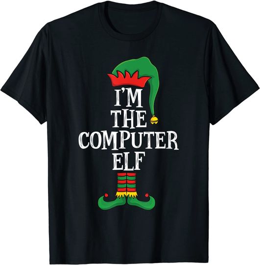Discover Matching Family Group I'm The Computer Elf Funny Christmas T-Shirt