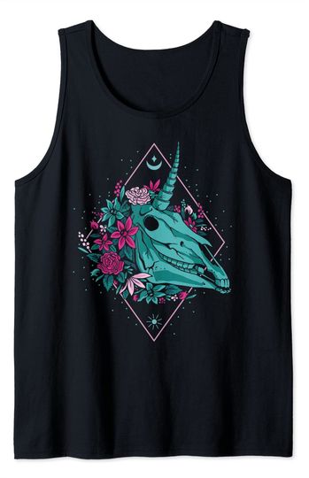 Discover Unicorn Skull Tank Top