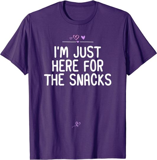Discover I'm Just Here for the Snacks Funny Toddler Saying Snacks T-Shirt
