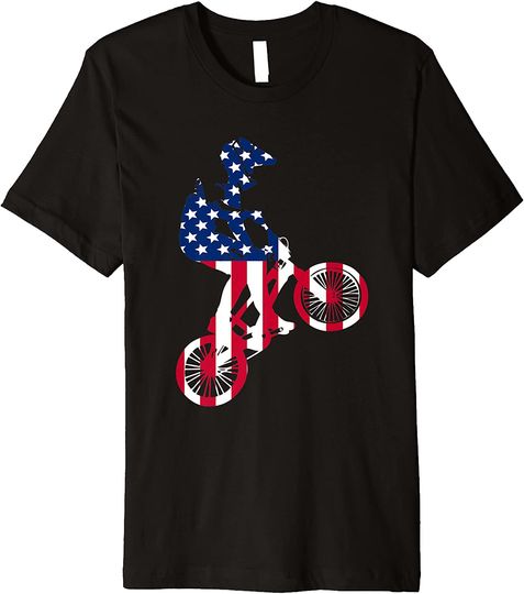 Discover BMX Racing Extreme sport Bike Rider Premium T-Shirt