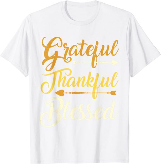 Discover Grateful Thankful Blessed T-Shirt