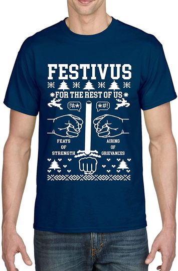 Discover Men's T Shirt Festivus Anti Christmas Secular Holiday Funny Complain
