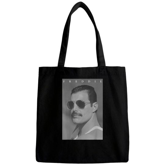 Discover Freddie Mercury Official B&W Shades Photo Bags