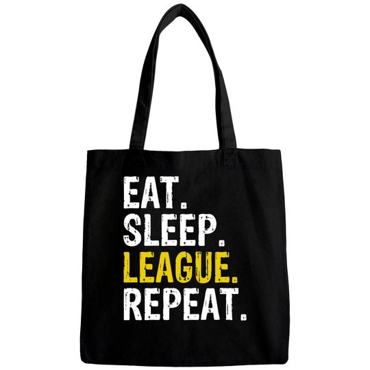 Discover Eat Sleep League Repeat Sports Game Gaming  Bags