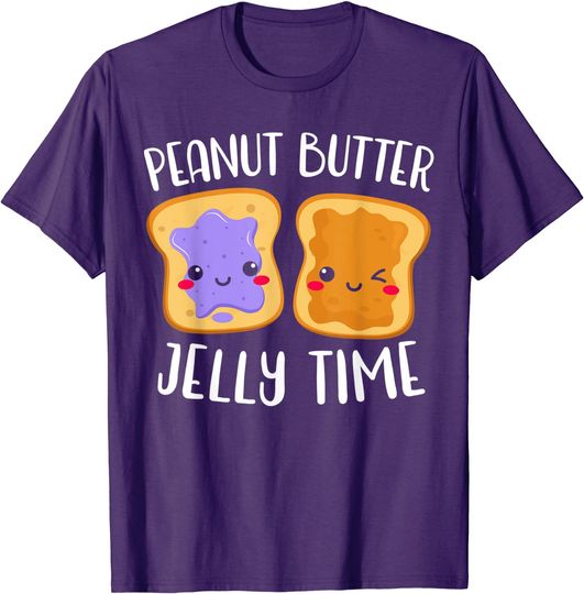 Discover Peanut Butter Jelly Time Delicious Spread Food Lover T-Shirt
