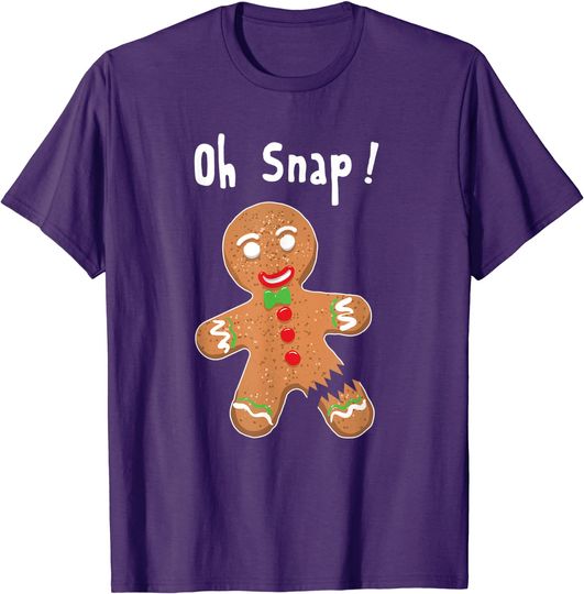 Discover Gingerbread Man Costume T-shirt Oh Snap Christmas Cookie Costume Baking Team