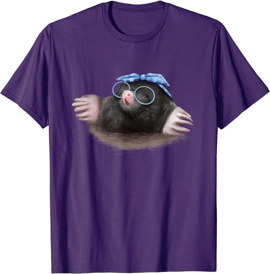 Discover Nerd Glasses Mole T-Shirt