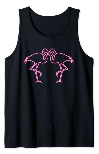 Discover Luminous Flamingo Cute Girly Tropical Hawaii Gift Tank Top